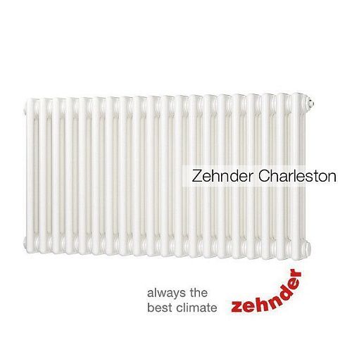 Радиатор Zehnder Charleston 3050/10 секций, нижнее подключение, цвет RAL 9016