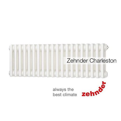 Радиатор Zehnder Charleston 3030/12 секций, нижнее подключение, цвет RAL 9016